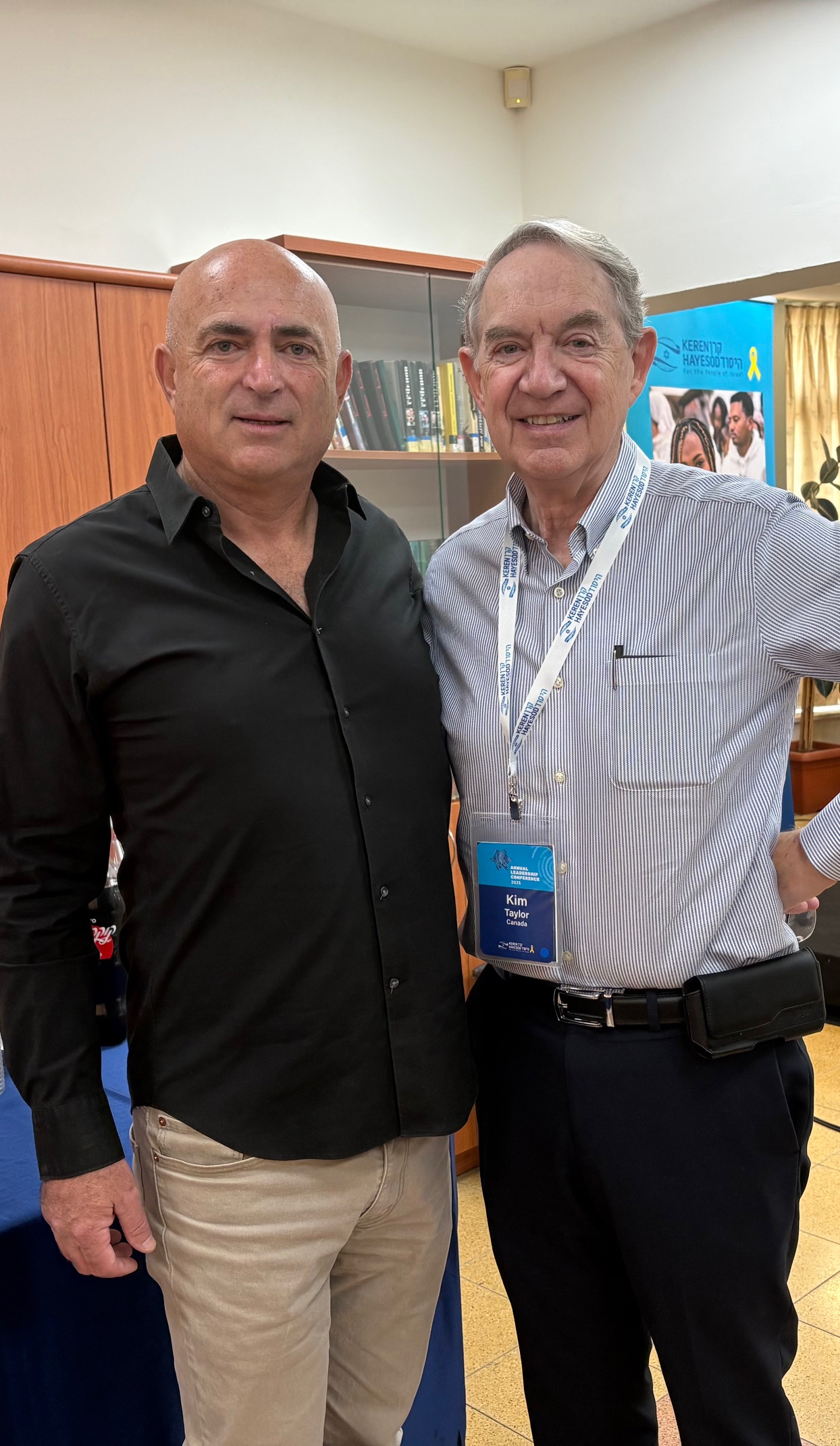 Moshe Davidovich, Mayor of Matteh Asher, with Kim Taylor in November 2025.